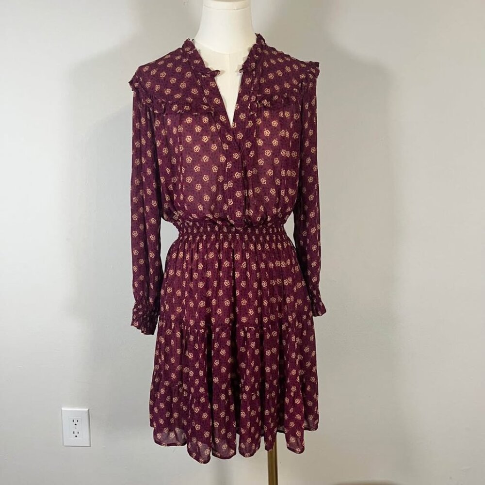 Pablo Dress Purple/burgundy/Flowers pattern - Women’s size Medium